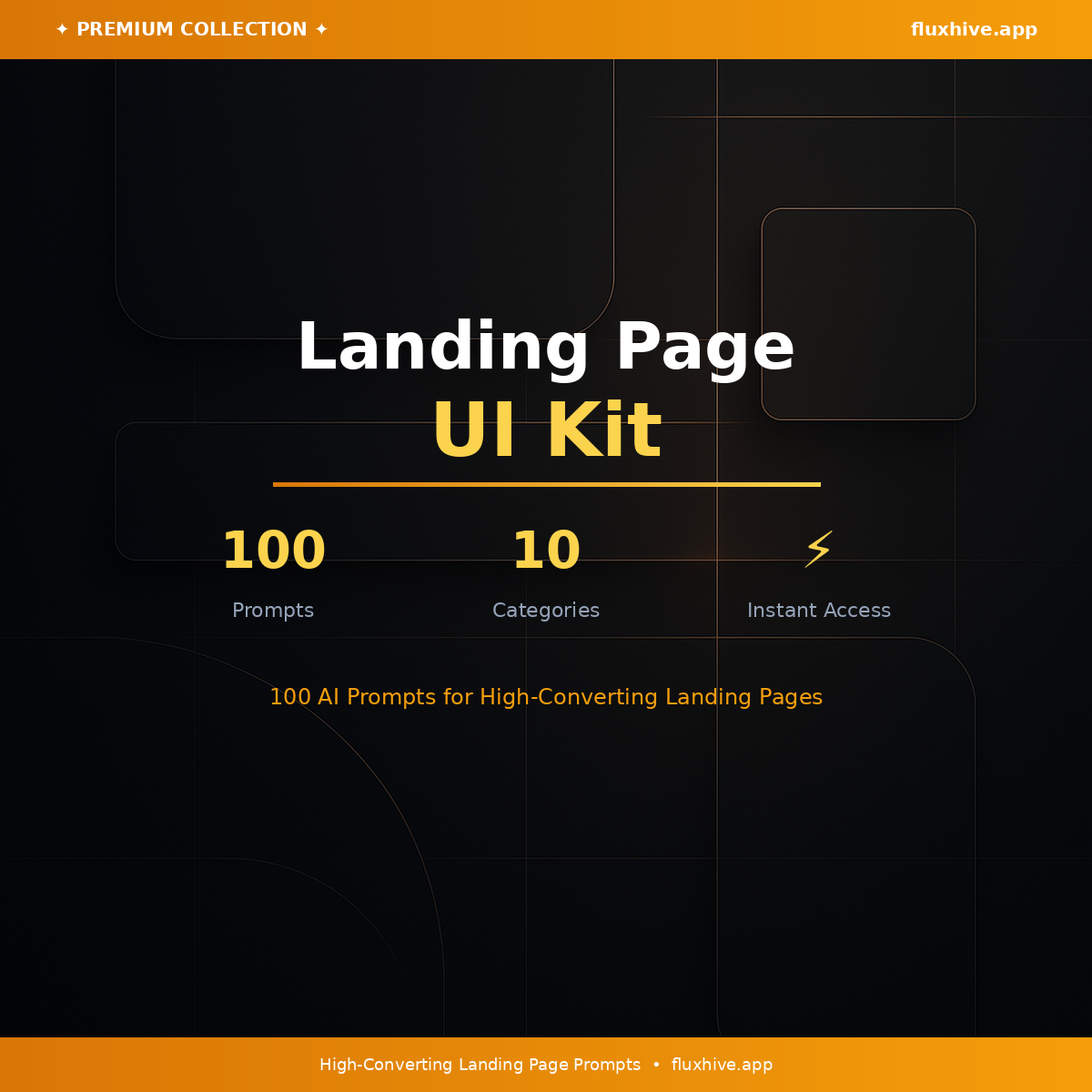 Landing Page UI Kit - Cover Image